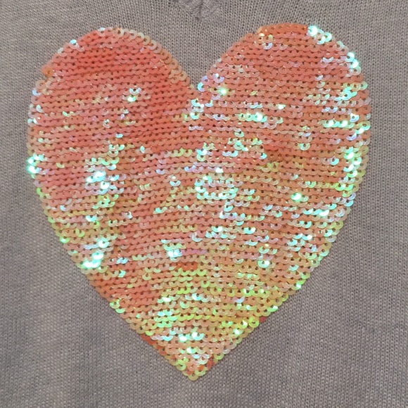 Wildfox ‘Happy Hearts’ Baby Pink Sequin Sweater - Picture 4 of 10